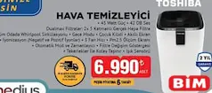 TOSHİBA HAVA TEMİZLEYİCİ TOSHİBA HAVA TEMİZLEYİCİ